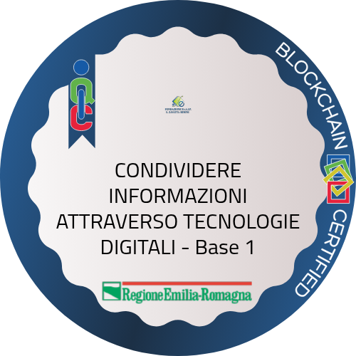 CONDIVIDERE INFORMAZIONI ATTRAVERSO TECNOLOGIE DIGITALI - Base 1